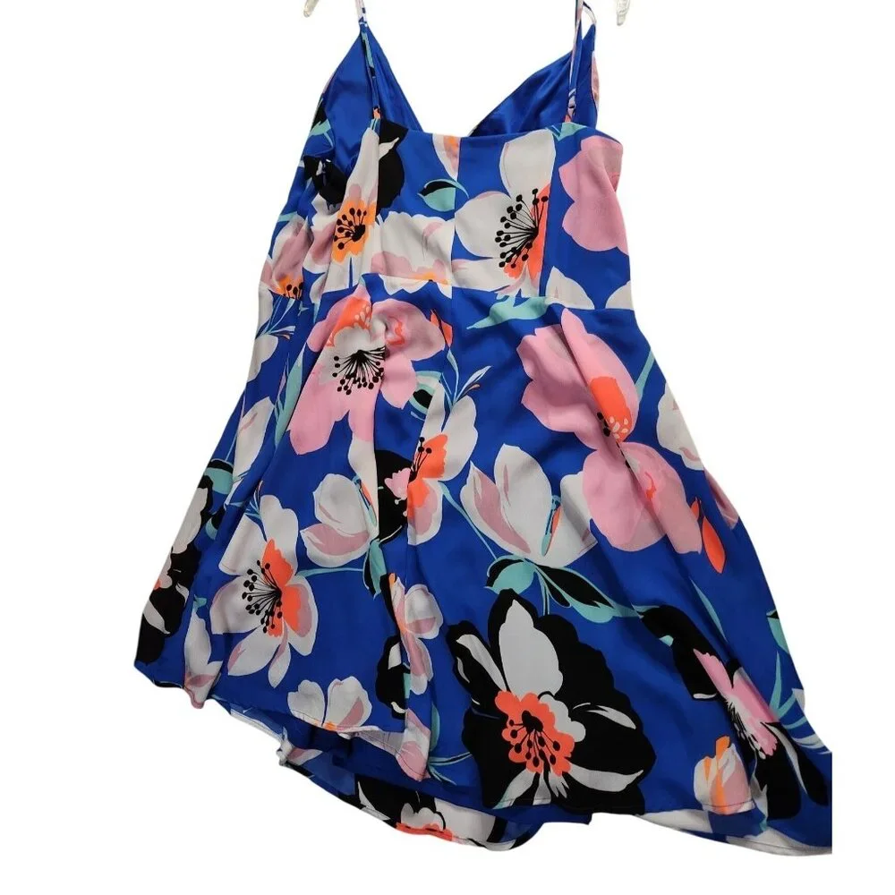 Sleeveless Dress Floral Print Express XL Tropical Vacation Babydoll cottagecore - Picture 2 of 6